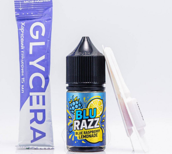 Рідина 3Ger LAUD Salt Blu Razz 30ml 50mg зі смаком лимонаду із блакитної малини (набір компонентів)