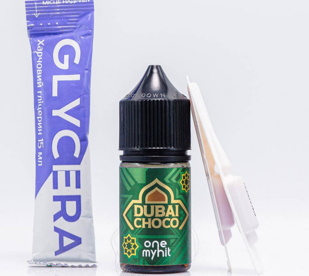 Рідина 3Ger One My Hit Salt Dubai Choco 30ml 50mg зі смаком дубайського шоколаду (набір компонентів)
