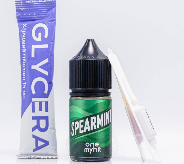 Рідина 3Ger One My Hit Salt Spearmint 30ml 50mg зі смаком м'ятної жуйки (набір компонентів)