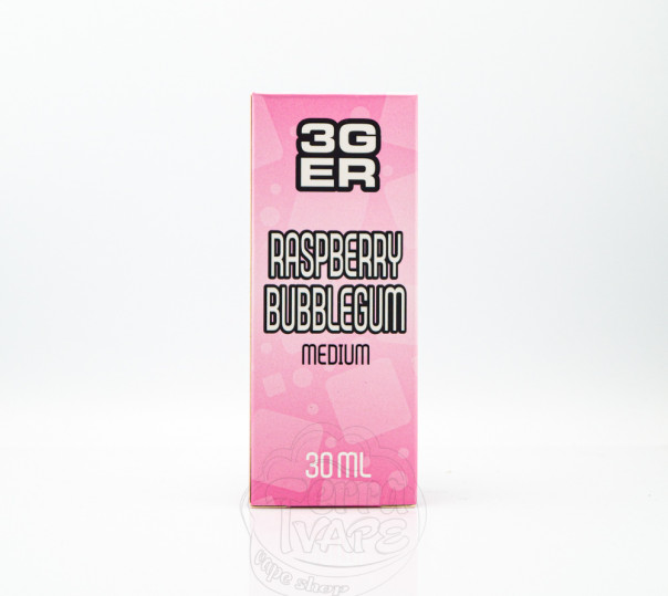 Рідина 3Ger Salt Raspberry Bubblegum 30ml 30mg зі смаком малинової жуйки (набір компонентів)