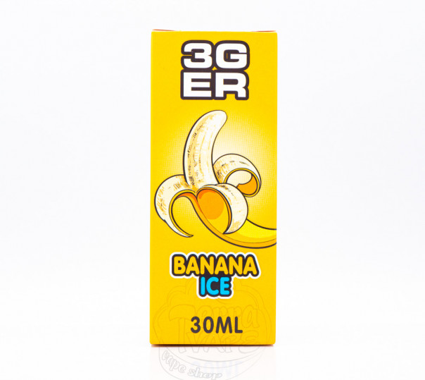 Рідина 3Ger Salt Banana Ice 30ml 50mg зі смаком банана з холодком (набір компонентів)