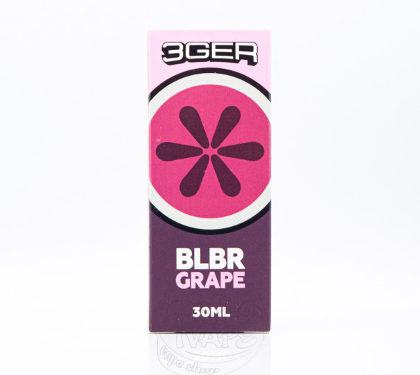 Рідина 3Ger Salt Blackberry Grape 30ml 30mg зі смаком ожини та винограду (набір компонентів)