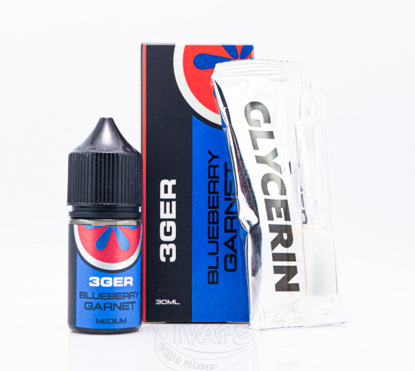 Рідина 3Ger Salt Blueberry Garnet 30ml 50mg зі смаком чорниці та граната (набір компонентів)