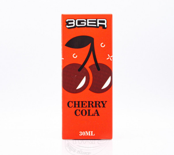 Рідина 3Ger Salt Cherry Cola 30ml 50mg зі смаком вишневої кока-коли (набір компонентів)