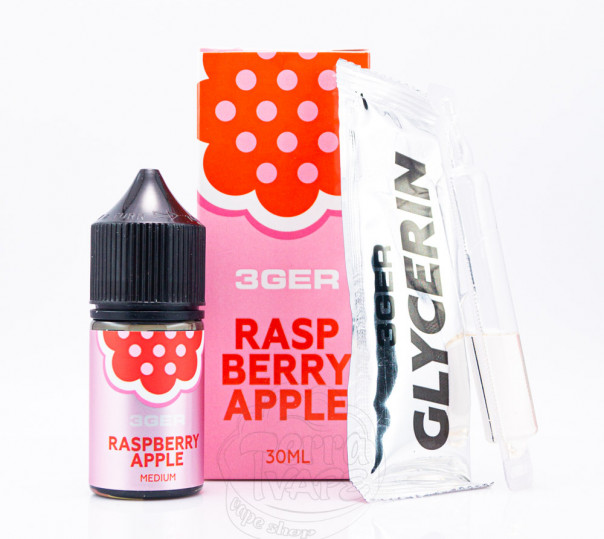 Рідина 3Ger Salt Raspberry Apple 30ml 30mg зі смаком яблука та малини (набір компонентів) Рідина 3Ger Salt Raspberry Apple 30ml 30mg зі смаком яблука та малини (набір компонентів)