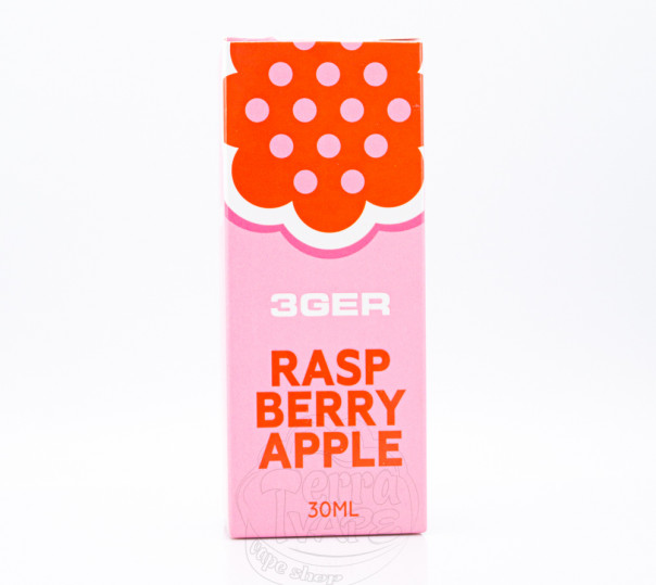 Рідина 3Ger Salt Raspberry Apple 30ml 30mg зі смаком яблука та малини (набір компонентів)