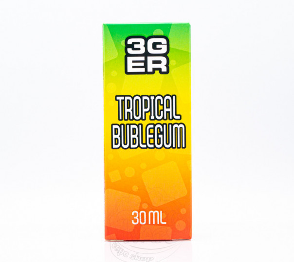Рідина 3Ger Salt Tropical Bubblegum 30ml 50mg зі смаком фруктової жуйки (набір компонентів)