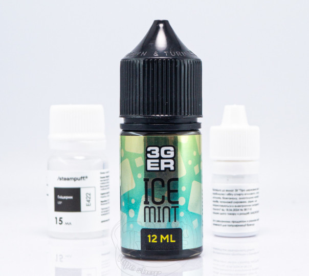 Набор для приготовления жидкости 3Ger Salt Ice Mint 30ml 50mg со вкусом мятной жвачки (набор компонентов)