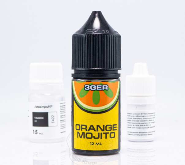 Жидкость 3Ger Salt Orange Mojito 30ml 50mg со вкусом апельсинового мохито (набор компонентов)