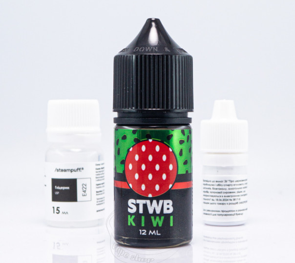 Набір для приготування рідини 3Ger Salt Strawberry Kiwi 30ml 50mg зі смаком полуниці та ківі (набір компонентів)
