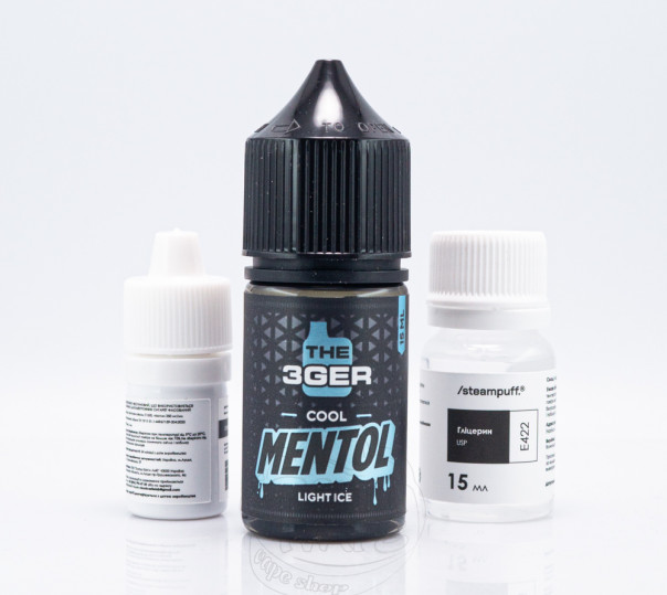Рідина The 3Ger New Salt Cool Menthol 30ml 50mg зі смаком ментолу (набір компонентів)