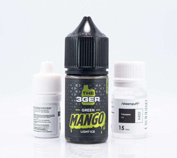 Рідина The 3Ger New Salt Green Mango 30ml 50mg зі смаком зеленого манго (набір компонентів)