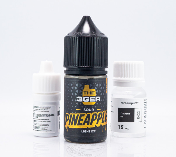 Рідина The 3Ger New Salt Sour Pineapple 30ml 50mg зі смаком ананаса (набір компонентів)