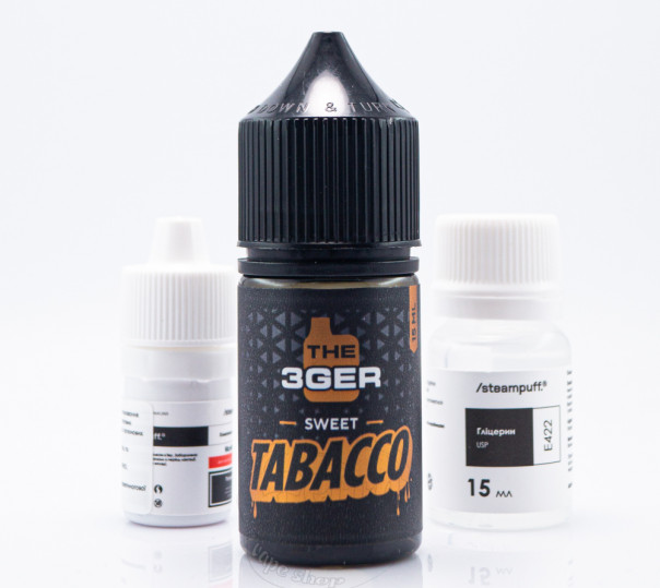 Рідина The 3Ger New Salt Sweet Tobacco 30ml 50mg зі смаком солодкого тютюну (набір компонентів)