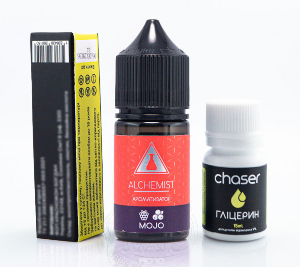 Рідина Alchemist Fusion Line Salt Mojo 30ml 50mg зі смаком малини та чорниці (набір компонентів)