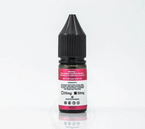 Рідина Alchemist Salt Rasp Basil 10ml 35mg на сольовому нікотині зі смаком малини з базиліком
