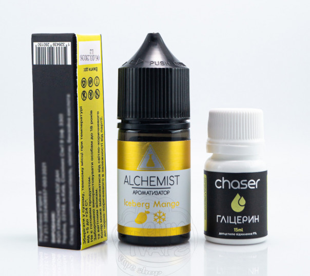 Рідина Alchemist Salt Iceberg Mango 30ml 50mg зі смаком манго з холодком (набір компонентів)