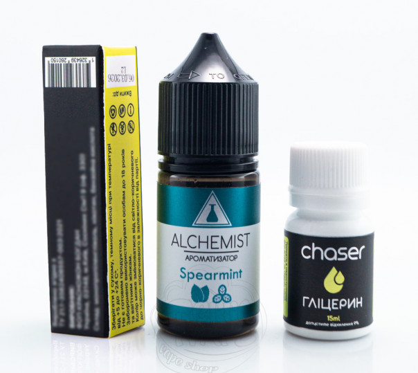 Жидкость Alchemist Salt Spearmint 30ml 50mg со вкусом мятной жвачки (набор компонентов)