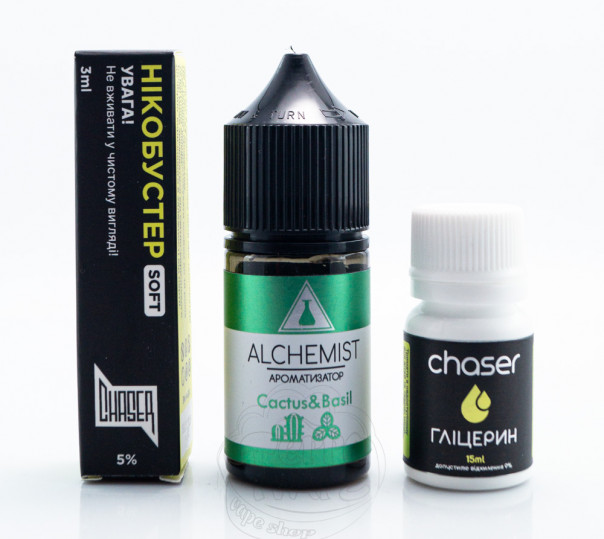 Рідина Alchemist Salt Cactus Basil 30ml 50mg зі смаком кактуса (набір компонентів)