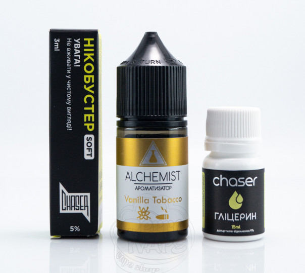Рідина Alchemist Salt Vanilla Tobacco 30ml 50mg зі смаком ванільного тютюну (набір компонентів)