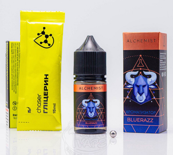 Жидкость Alchemist Salt BlueRazz 30ml 50mg со вкусом голубой малины (набор компонентов)