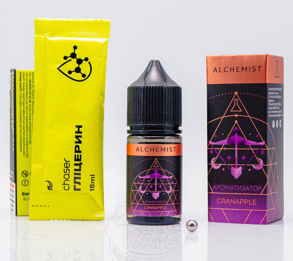 Жидкость Alchemist Salt CranApple 30ml 50mg со вкусом яблока и клюквы (набор компонентов)
