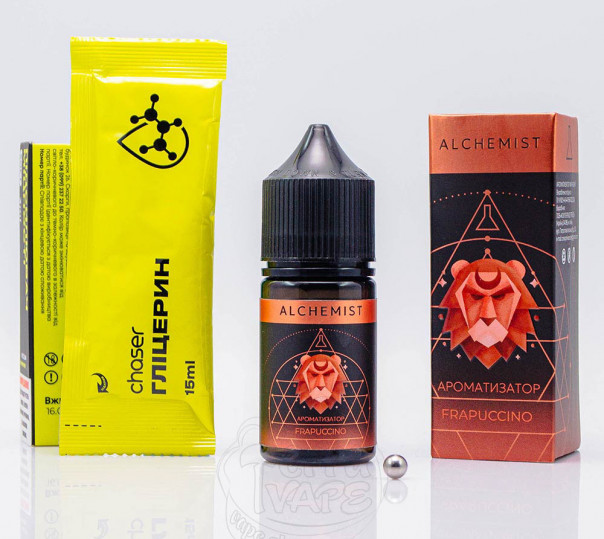 Жидкость Alchemist Salt Frappuccino 30ml 50mg со вкусом кофе (набор компонентов)
