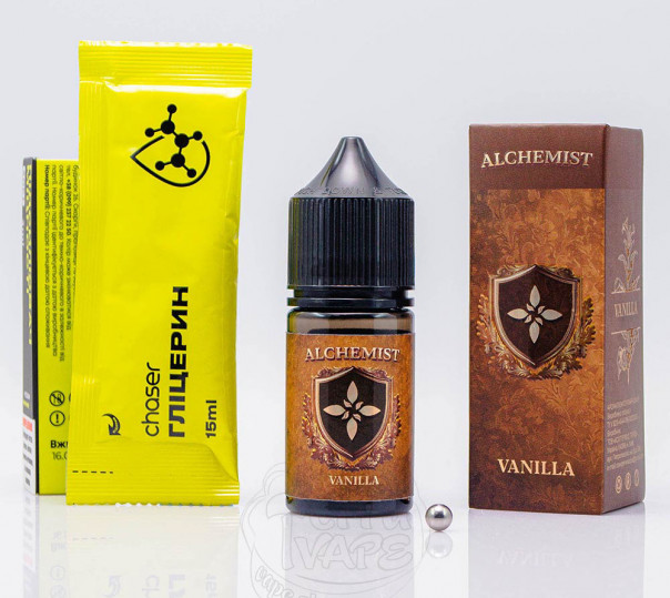 Рідина Alchemist Salt Vanilla Tobacco 30ml 50mg зі смаком ванільного тютюну (набір компонентів)