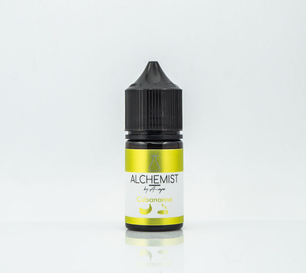 Рідина Alchemist Salt Cubananna 30ml 35mg на сольовому нікотині зі смаком тютюну з бананом