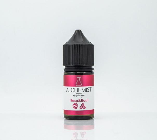 Рідина Alchemist Salt Rasp Basil 30ml 35mg на сольовому нікотині зі смаком малини з базиліком