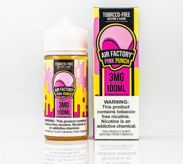 Рідина Air Factory Organic Pink Punch 100ml 3mg на органічному нікотині