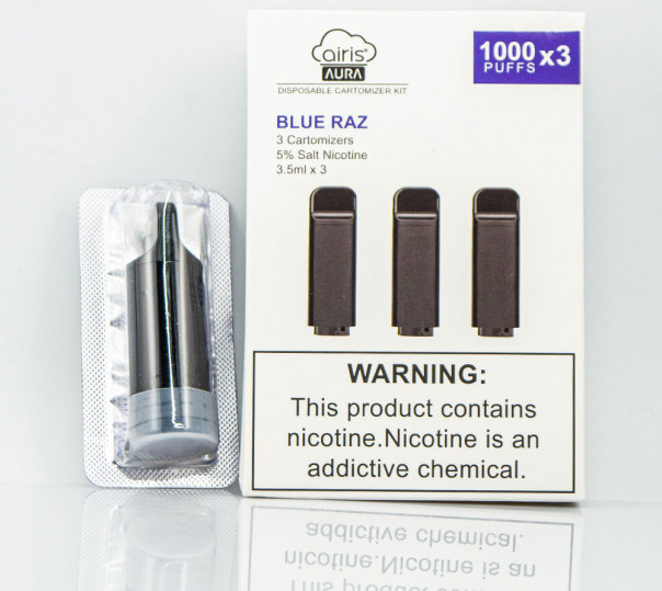 Картридж для Airis Aura - Blue Razz (Синя малина) 1000 затяжок