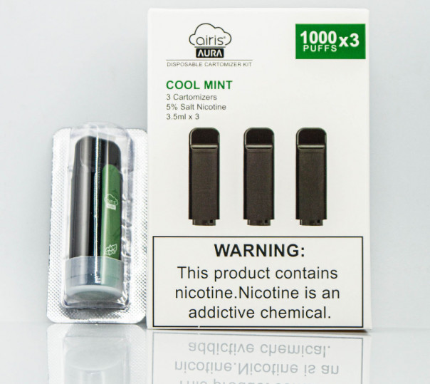 Картридж для Airis Aura - Cool Mint (Освіжаюча м'ята) 1000 затяжок