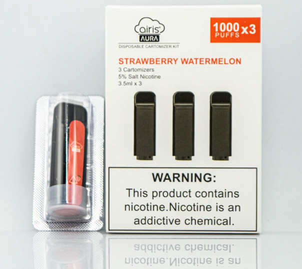 Картридж для Airis Aura - Strawberry Watermelon (Полуниця з кавуном) 1000 затяжок