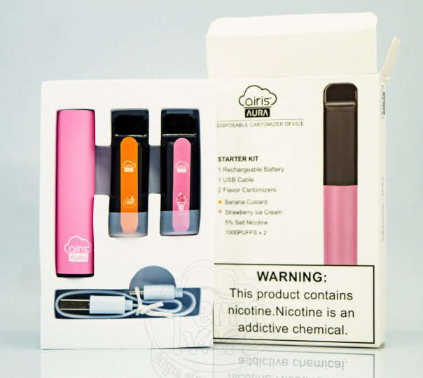 Airis Aura Starter Kit 5% Pink (Banana Custard/Strawberry Ice Cream) POD система Airis Aura Starter Kit 5% Pink (Banana Custard/Strawberry Ice Cream) POD система