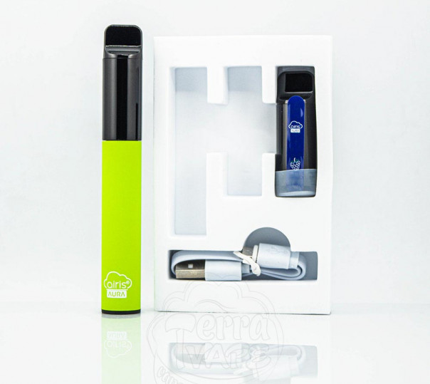 Airis Aura Starter Kit 5% Green (Cool Mint/Blue Razz) POD система Airis Aura Starter Kit 5% Green (Cool Mint/Blue Razz) POD система