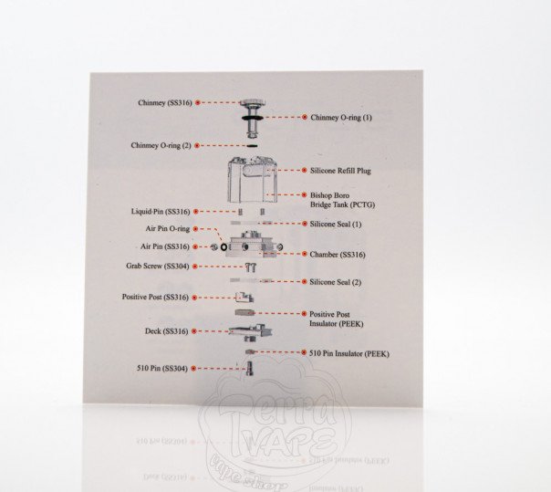Оригінальна обслуговувана база Ambition Mods Bishop Cubed RBA (Boro) для AIO-пристроїв boro-style