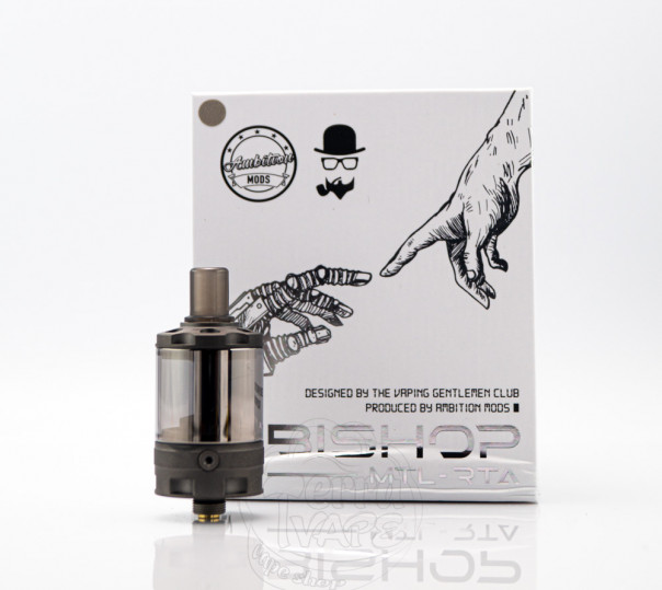 Ambition Mods Bishop MTL RTA 4ml Обслуживаемый бак Ambition Mods Bishop MTL RTA 4ml Обслуживаемый бак