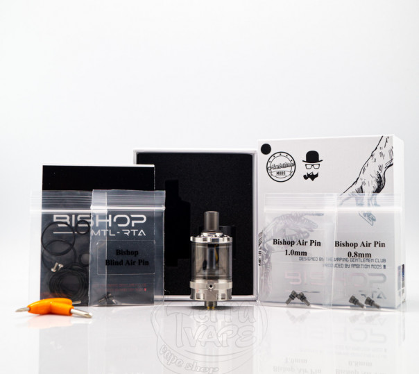 Ambition Mods Bishop MTL RTA 4ml Обслуживаемый бак Ambition Mods Bishop MTL RTA 4ml Обслуживаемый бак