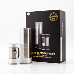 Ambition Mods Converter 50W SBS Box Mod Tube Mod Set Full Silver