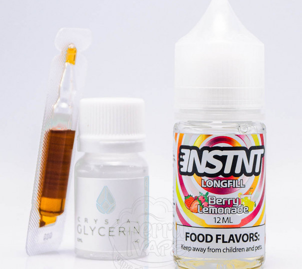 Рідина INSTNT Salt Berry Lemonade 30ml 50mg зі смаком ягідного лимонада (набір компонентів)