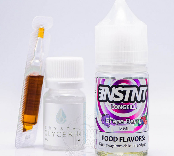 Рідина INSTNT Salt Grape Berry 30ml 50mg зі смаком винограду і ягід (набір компонентів)