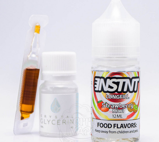 Рідина INSTNT Salt Strawberry Kiwi 30ml 50mg зі смаком полуниці та ківі (набір компонентів)
