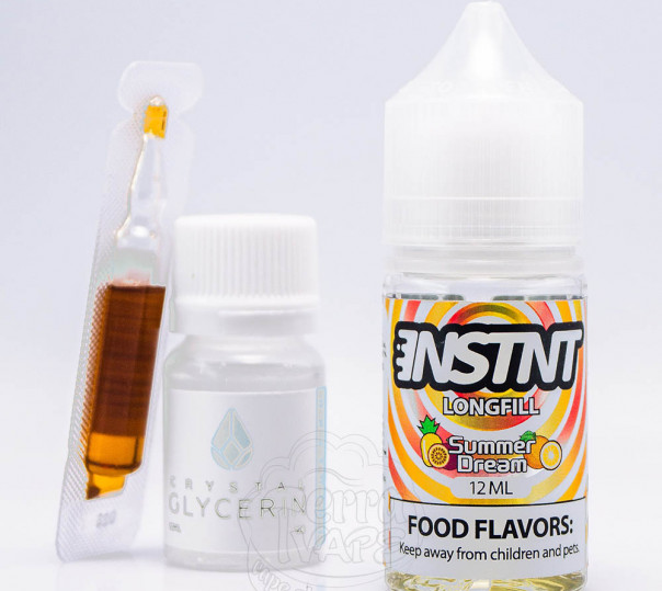 Жидкость INSTNT Salt Summer Dream 30ml 50mg со вкусом ананаса, апельсина и маракуйи (набор компонентов)