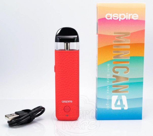 Aspire Minican 4 Pod Kit 700mAh Black Багаторазова POD система Aspire Minican 4 Pod Kit 700mAh Black Багаторазова POD система