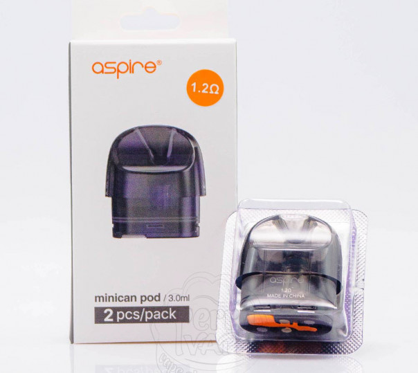 Картридж Aspire Minican Pod Cartridge 1.2 Ом для багаторазової POD системи Minican, 2, Plus, 3, 3 Pro, 4, 4 Plus