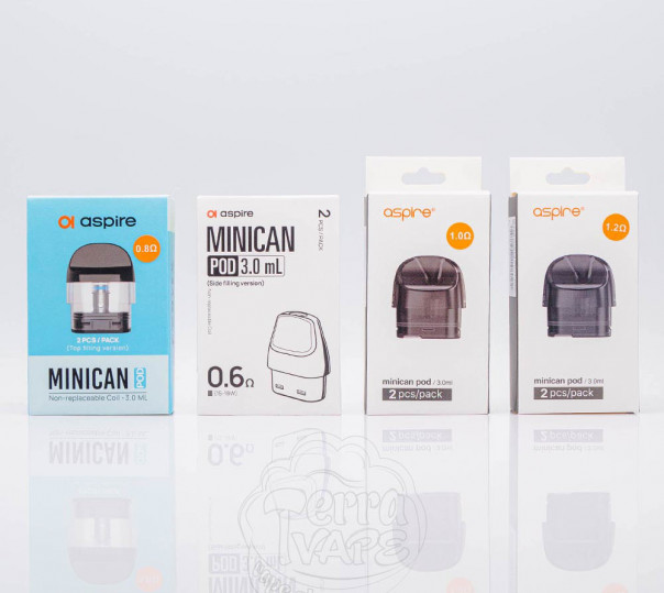 Картридж Aspire Minican Pod Cartridge для багаторазової POD системи Minican, 2, Plus, 3, 3 Pro, 4, 4 Plus