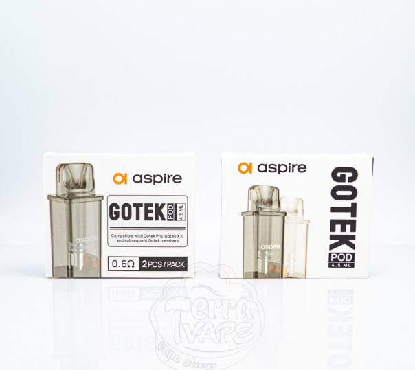 Картридж Aspire GoTek Pod Cartridge для багаторазової POD системи Gotek X, S, Pro, X 2 Kit 4.5ml