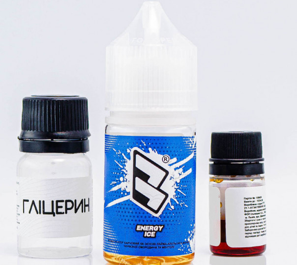 Рідина Bard Salt Energy Ice 30ml 50mg зі смаком енергетика з льдом (набір компонентів)