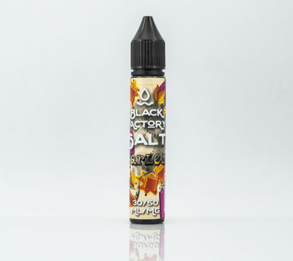 Жидкость Black Factory Salt Garlem 50mg 30ml на солевом никотине со вкусом табака и карамели
